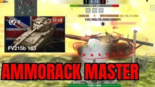 How to Ammorack a 60TP - World of Tanks Blitz (using Fv215B 183)