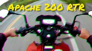 Apache 200 dando uma volta (onboard)