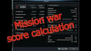 Mission war score calculation - Cabal Online