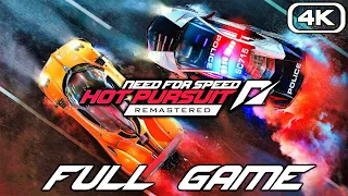 NEED FOR SPEED HOT PURSUIT REMASTERED Gameplay Walkthrough FULL GAME (4K 60FPS) No Commentary