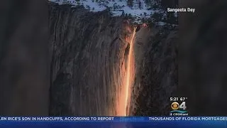 Firefall At Yosemite National Park