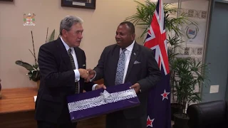 Fijian Minister for Foreign Affairs receives courtesy call from Deputy Prime Minister of New Zealand