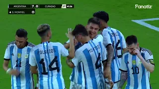 Resumen de Argentina 7-0 Curazao | Amistoso Internacional 2023