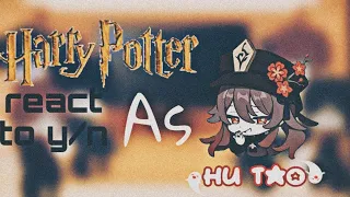 I'M BACK!! Harry potter react to y/n as Hu tao...Eng||عربي.