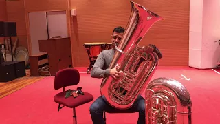 B-tuba Melton 197 vs C-tuba Walter Nirschl York model