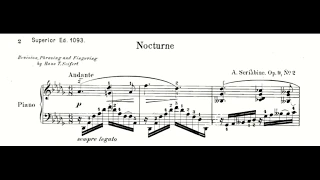 Alexander Scriabin, Nocturne for left hand, D flat major op  9 no  2