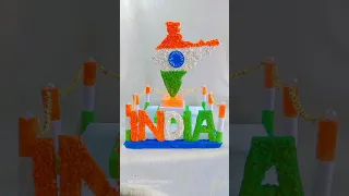 How to decorate India map 🇮🇳 || India map craft #shorts #trending #art #craft #viral