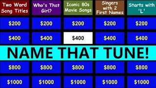 Guess the Song Jeopardy Style | Quiz #22