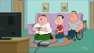 Family Guy Peter Plays Football Video Game