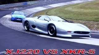 Race Nurburgring - Jaguar XJ220 VS XKR-S [Chris Harris]