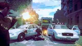 GTA 4 - 6 Star Police Shootout