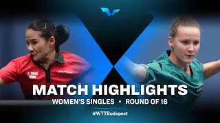 Yang Xiaoxin vs Bernadett Balint | WTT Contender Budapest 2021 (R32)