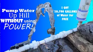 NO POWER RAM PUMP! 20790 gal FREE WATER! water hammer