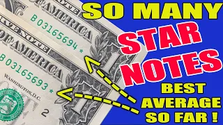 Searching One Dollar Bill Bank Straps for Star Notes - Finding Star Notes and Fancy Serial Numbers