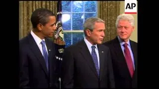 President-elect Obama meets with US presidents