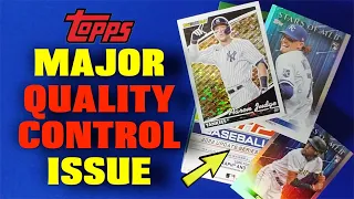 Topps Update 22 MAJOR QUALITY CONTROL ISSUE Hanger Rookies Black Gold Baseball Card Pack Opening