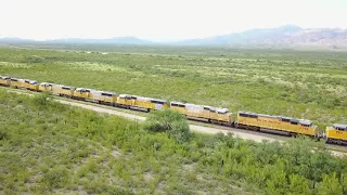 Over 200 Union Pacific Train Engines Abandoned in Arizona Desert