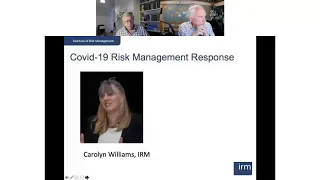 IRM Webinar 240620   Risk resilience and recovery in a COVID 19 world