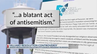 Jewish organization calls for Hilliard City Council president to resign