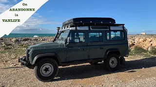 DEFENDER 110 TD4 Aménagement pour la VANLIFE en FAMILLE - On vous montre tout