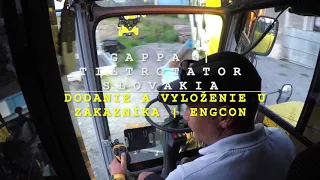 Gappa s.r.o. | tiltrotator Slovakia | Delivery and unloading of engcon accessories at the customer.