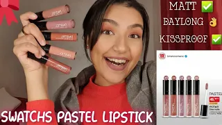 SWATCH "PASTEL" DAYLONG KISSPROOF MATT LIPSTICK ❤ 5 Réferences 🥰  روج باستل