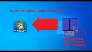 How to downgrade from Windows 10 to 7