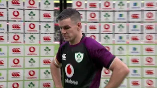 Johnny Sexton's Emotional Interview & Samurai Sword Presentation on 100th Cap