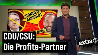 Lobbyismus in der CDU: Bundestagsmandat als Nebentätigkeit | extra 3 | NDR