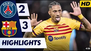 PSG vs Barcelona (2-3) | All Goals & Extended Highlights | UEFA Champions League 2023/24