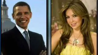 Thalia at the White House Dancing Barack Obama Beautiful