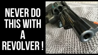 Gun Safety - NEVER do this with a revolver!