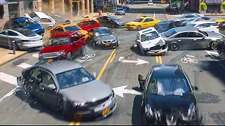 La familia de Rápidos y furiosos vs. TODOS LOS AUTOS EN NUEVA YORK | Clip en Español 🌀 4K