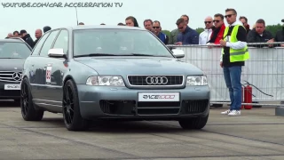 Audi S4 Bi Turbo 1200 HP HALF MILE Acceleration & Sound