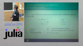 Partial Differential Equations: Being Faster than M*TL*B | Clemens Heitzinger | JuliaCon 2016