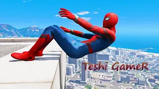GTA 5 Epic Ragdolls/Spiderman Compilation jump fails funny Moments #funny