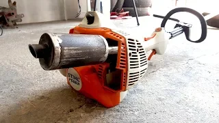 Homemade Exhaust MUFFLER For Trimmer ?