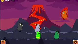 beating the 3 volcano bosses and beating the champion duck in duck life 4.