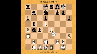 Garry Kasparov vs Anatoly Karpov | World Championship Rematch, 1986 #chess #chessgame