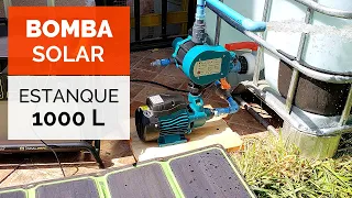 Potente BOMBA de AGUA SOLAR para ESTANQUE de 1000L 💧☀️ (Riego por Goteo) Instalación paso a paso