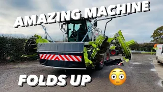 DAY 969 AMAZING FORAGE HARVESTER FOLDS UP FOR THE ROAD #OLLYBLOGS  #AnswerAsAPercent