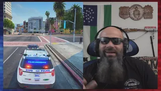 Полицейский США смотрит LSPDFR ( Мод для копов в GTA V )@Stevethegamer55