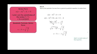 Mod6 LT3 Quadratic Equations: Deriving the Quadratic Formula: Guided Practice