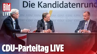 🔴 CDU-PARTEITAG live: Merz, Laschet und Röttgen sprechen vor der Vorsitz-Wahl | BILD LIVE
