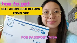 How to get USPS priority mail Self Addressed Return Envelope with tracking number for passport