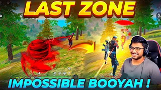 Last Zone 😨 Impossible Booyah..!! 🔥 - OP Gameplay - Free Fire Telugu - MBG ARMY