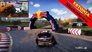 WRC 10 Gameplay | Estonia Shakedown in Ford Fiesta WRC with Thrustmaster Steering Wheel + Shifter