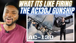 🇬🇧BRIT Reacts To WHAT ITS LIKE TO FIRE THE AC130J GUNSHIP! *that's a huge cannon 😳