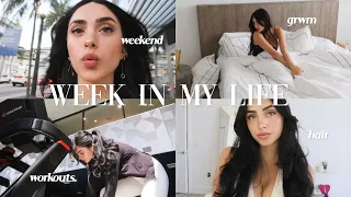 a week in my life in miami ♡ workouts, hair, grwm's, awards weekend