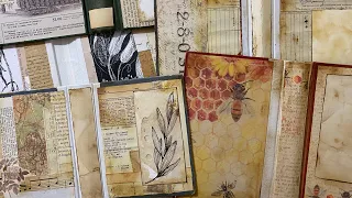 Mass junk journal cover making.